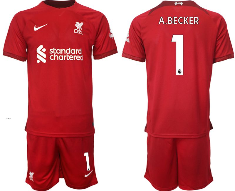 Men 2022-2023 Club Liverpool home red 1 Soccer Jersey